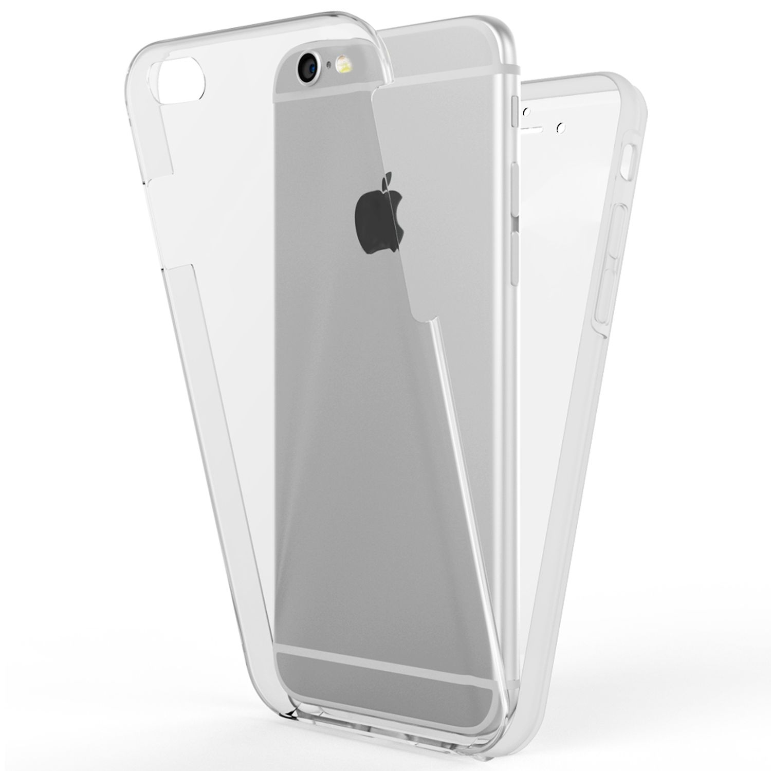 iPhone NALIA Backcover, 6s, Transparent Hülle, iPhone Apple, Klare 6 Grad 360