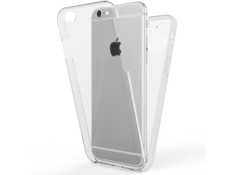 6 Plus, Apple, Backcover, 360 iPhone Plus Hülle, Klare NALIA Grad 6s Transparent iPhone
