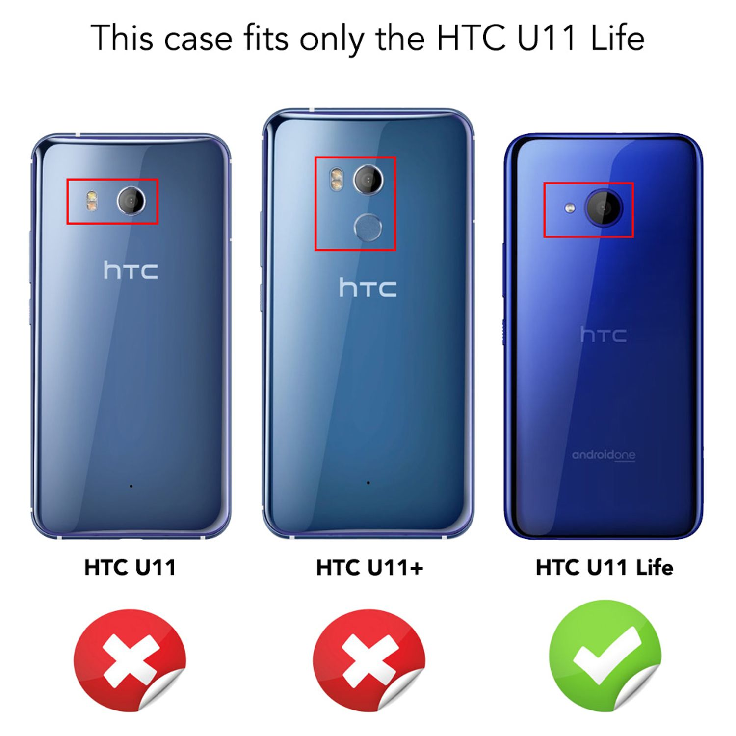 U11 Hülle, Life, Carbon-Look HTC, Silikon Backcover, Schwarz NALIA