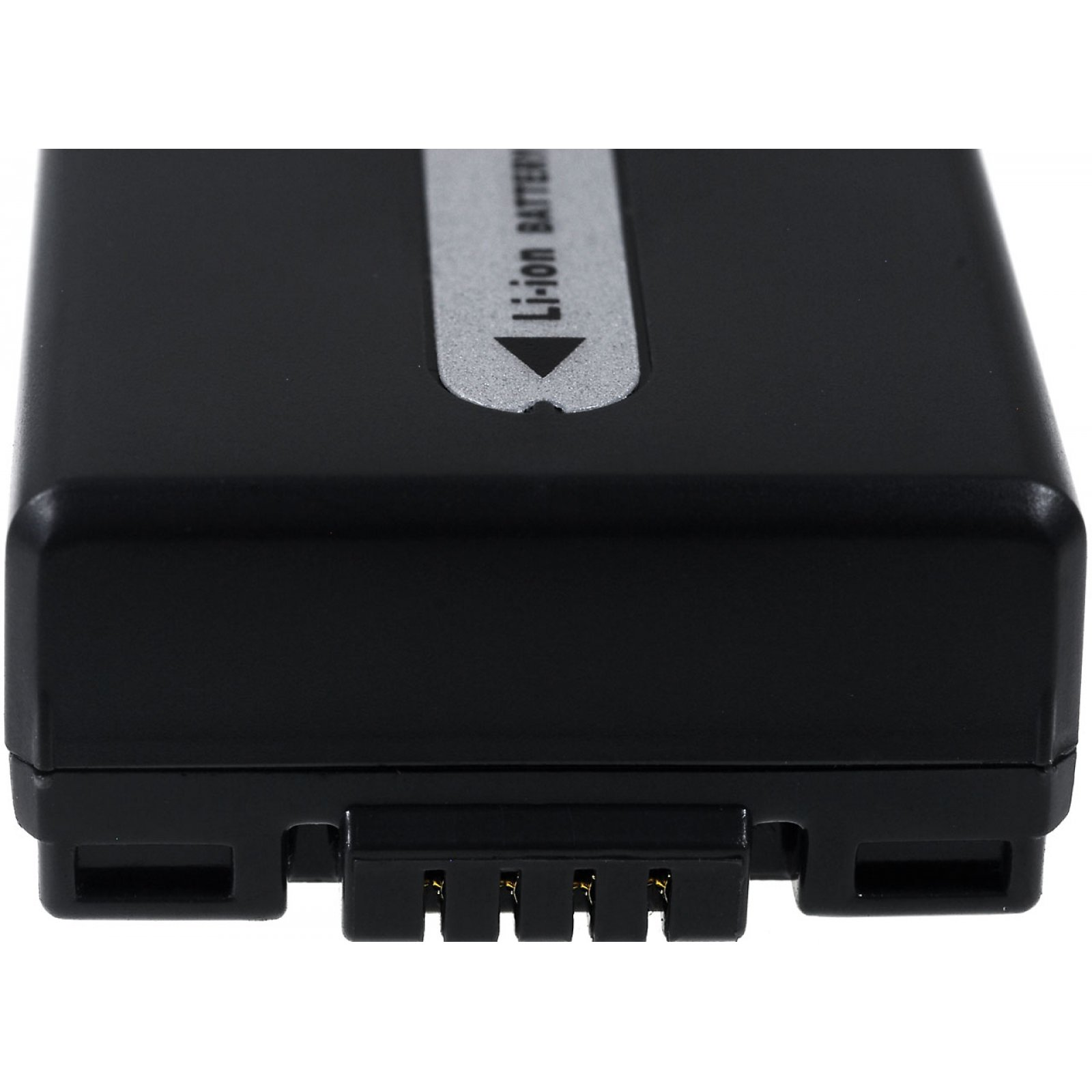 Paquete de batería negro. El conector es visible en la parte inferior.