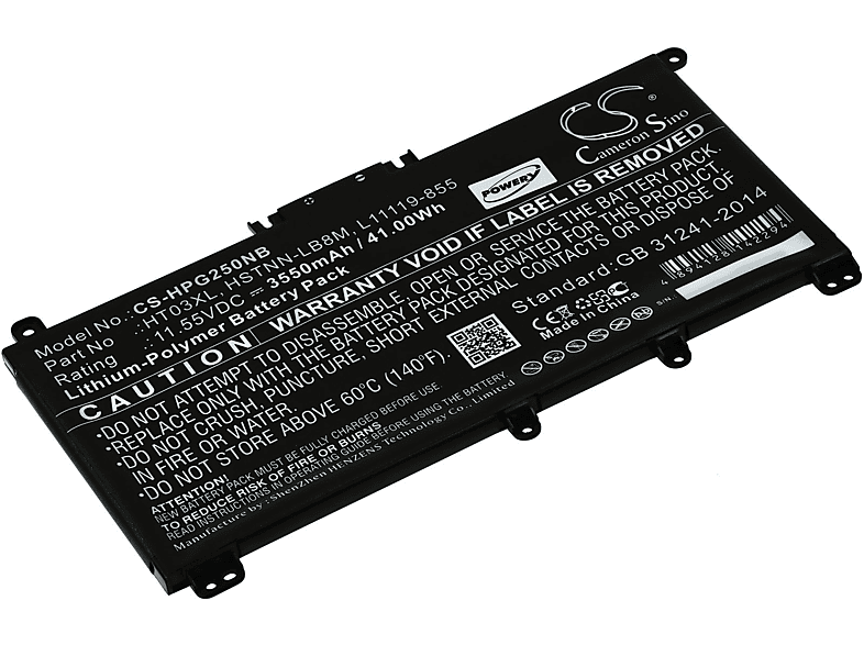 POWERY Akku für HP 14S-CF0055TX Li-Ion Akku, 4150mAh