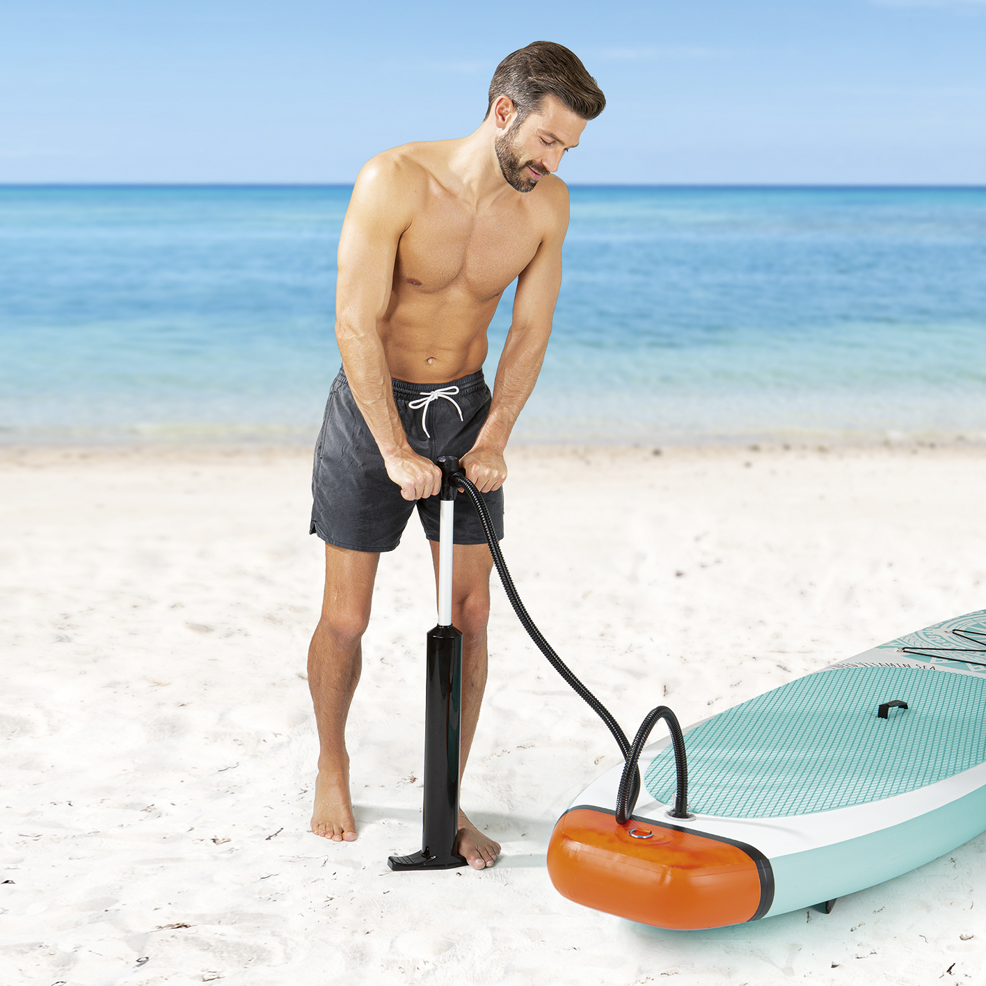 EASYMAXX 06918 Stand-Up Paddle-Board, mehrfarbig