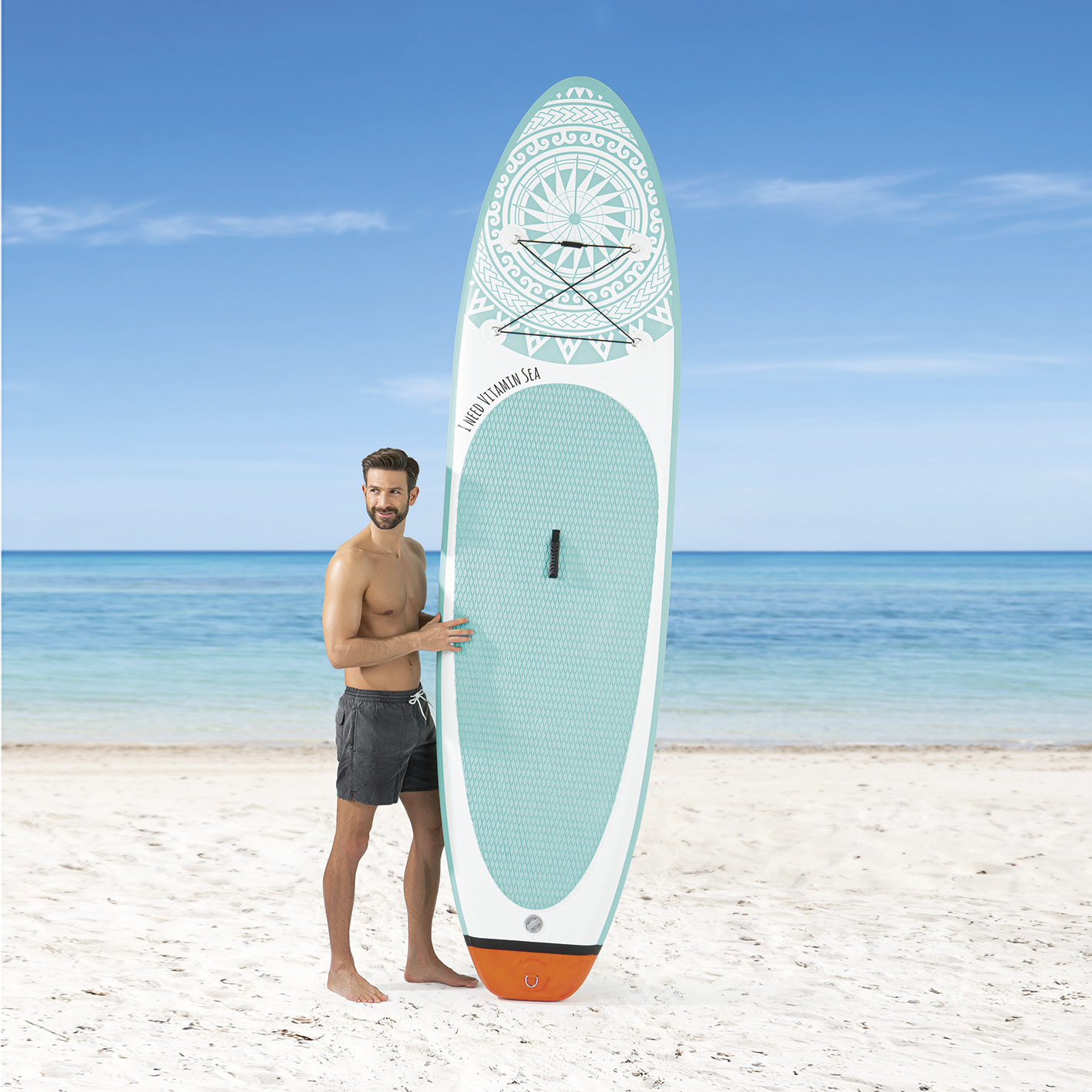 EASYMAXX 06918 Stand-Up Paddle-Board, mehrfarbig