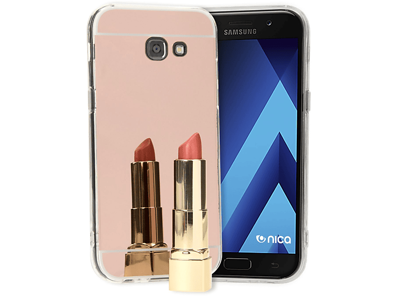 Samsung, Galaxy (2017), Silikon Nicht Spiegel Backcover, A5 verfügbar Hülle, NALIA