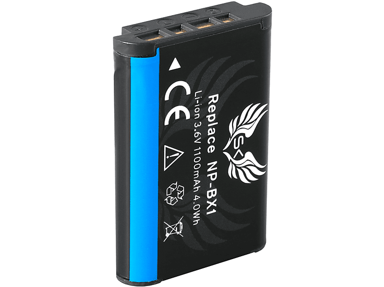 Akku, Sony mAh für Akku Li-Ion 1100 NP-BX1 SKGAMES