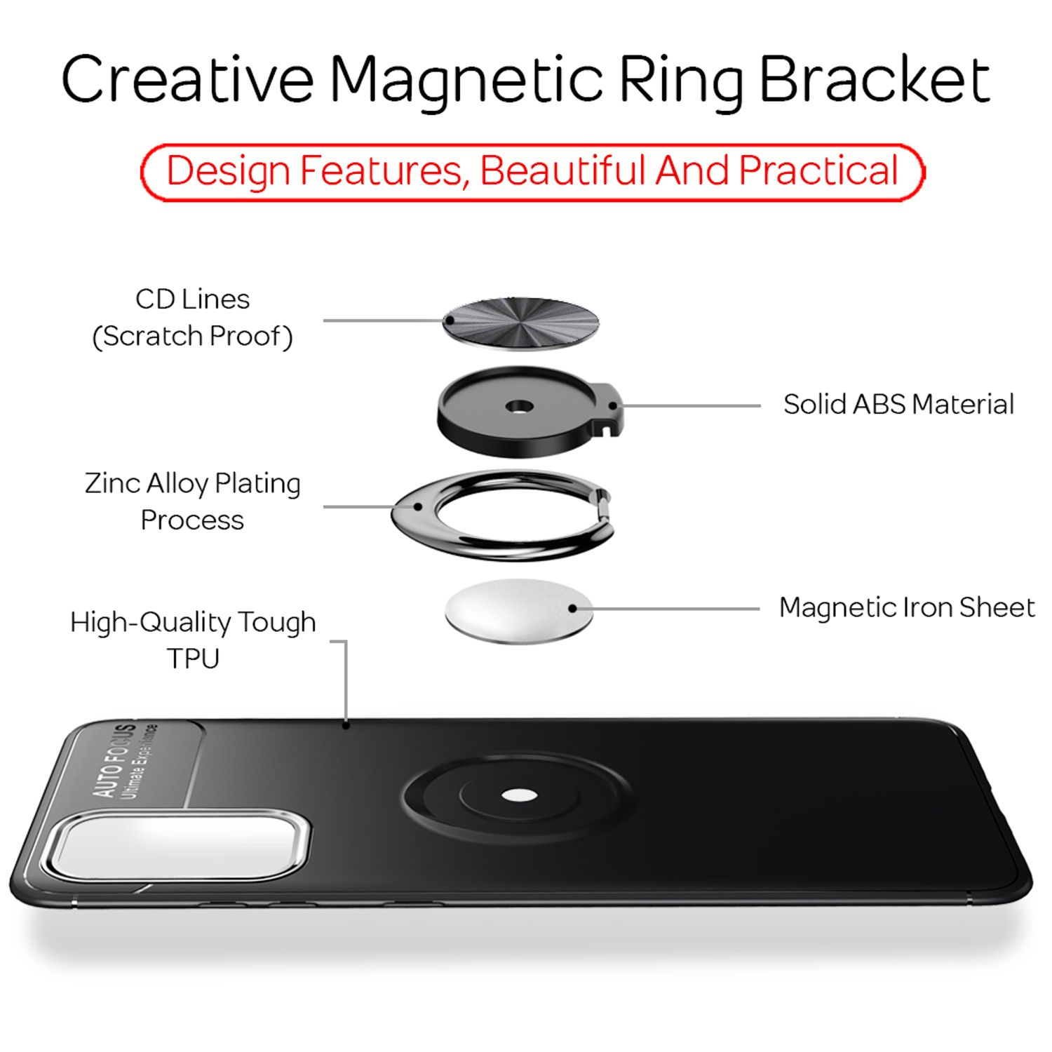 NALIA Matte Ring verfügbar Hülle, FE, Galaxy Backcover, Nicht Silikon Samsung, S20