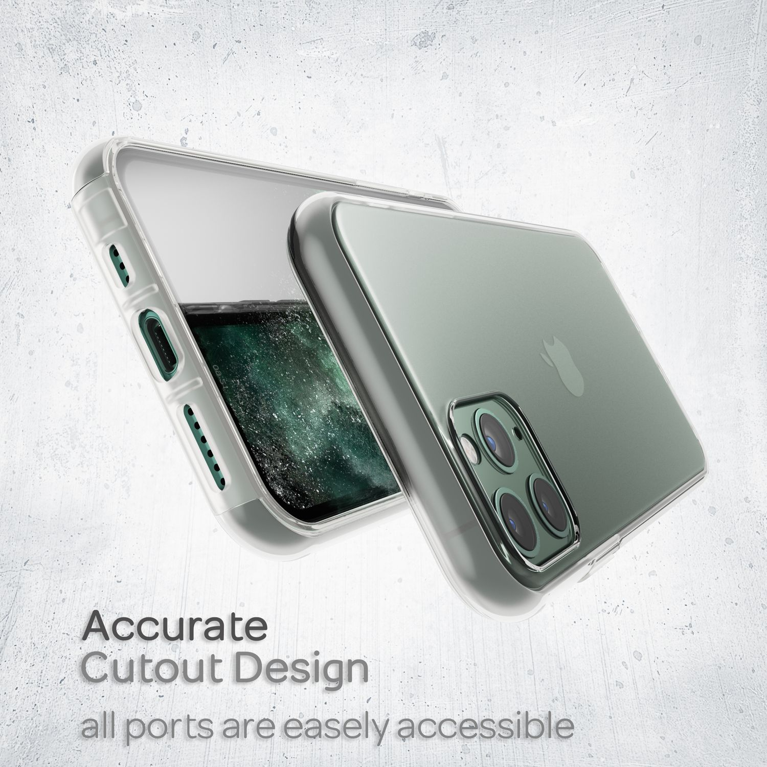 NALIA Klare 360 Grad Hülle, Backcover, Apple, Transparent Pro, 11 iPhone