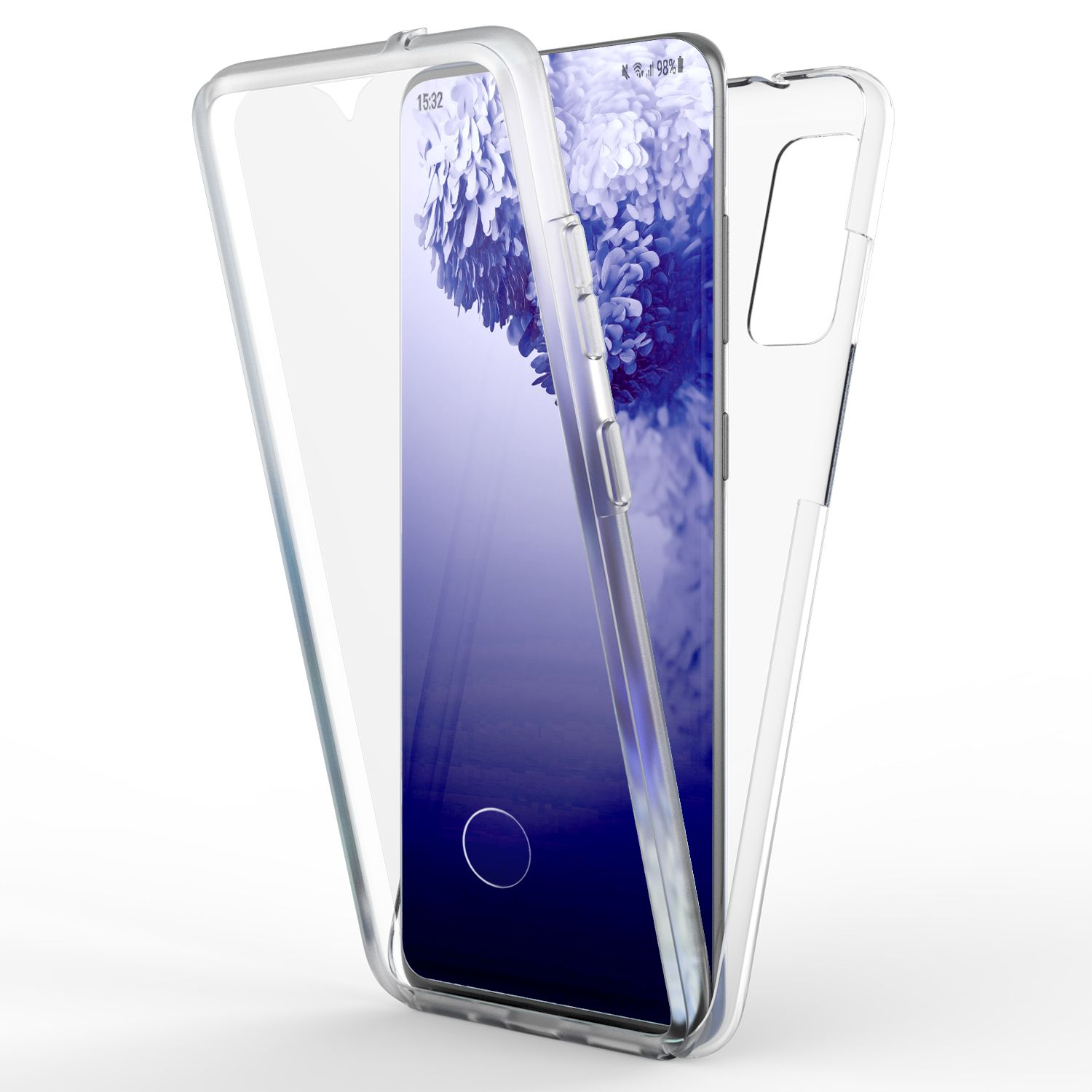 Backcover, Klare Samsung, Transparent Grad 360 Ultra, S20 Galaxy Hülle, NALIA