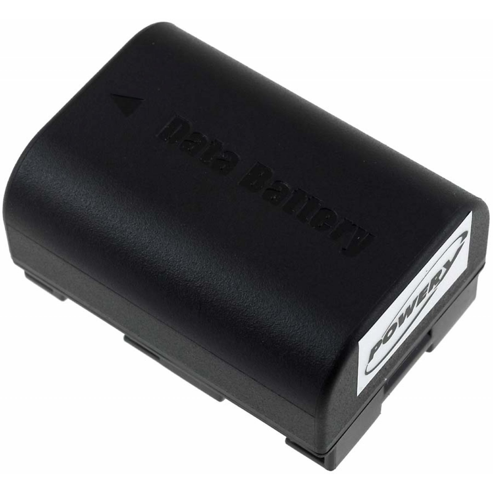Batería rectangular negra con texto 'Data Battery'. Fondo blanco.