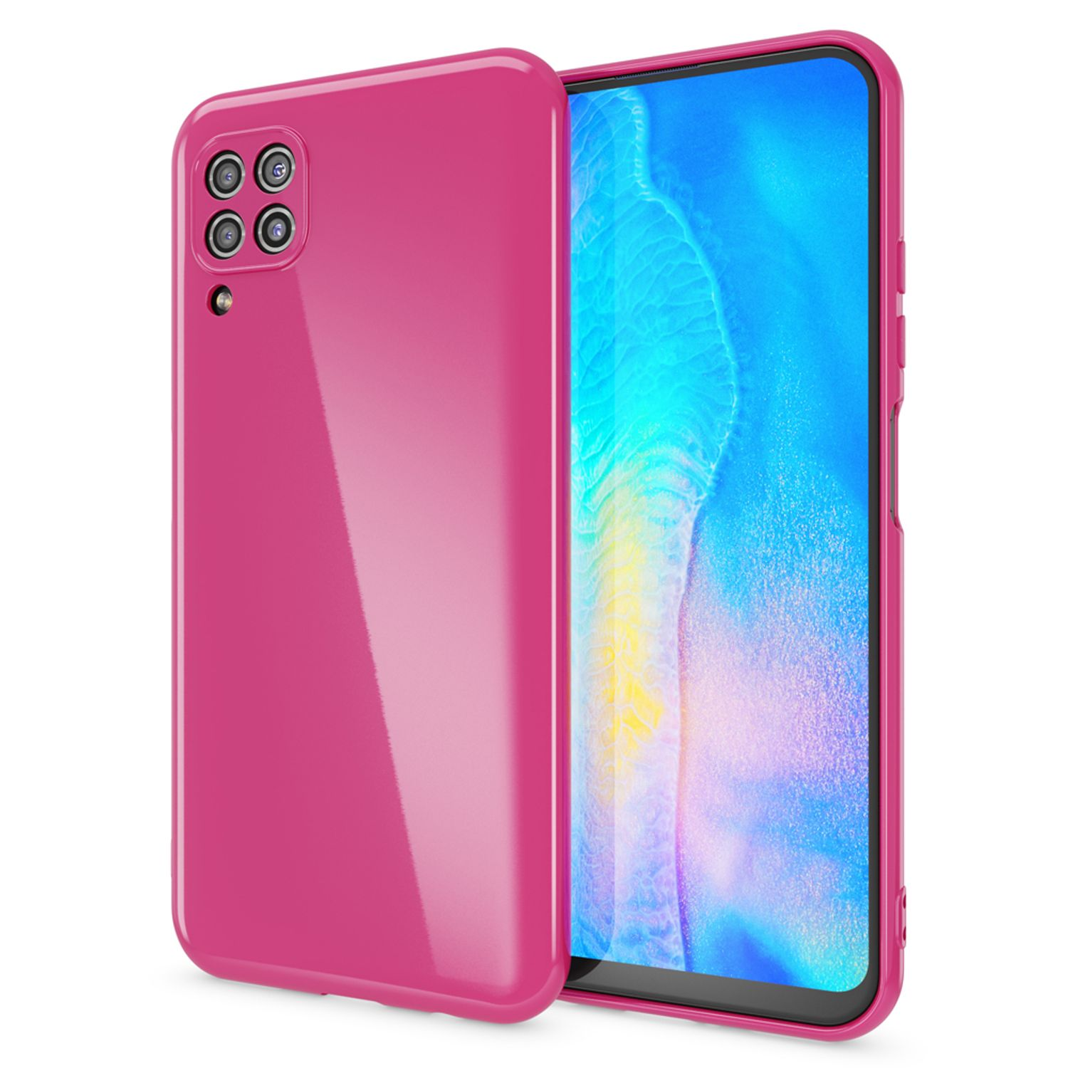 NALIA Silikon Pink Huawei, Backcover, Hülle, P40 Lite