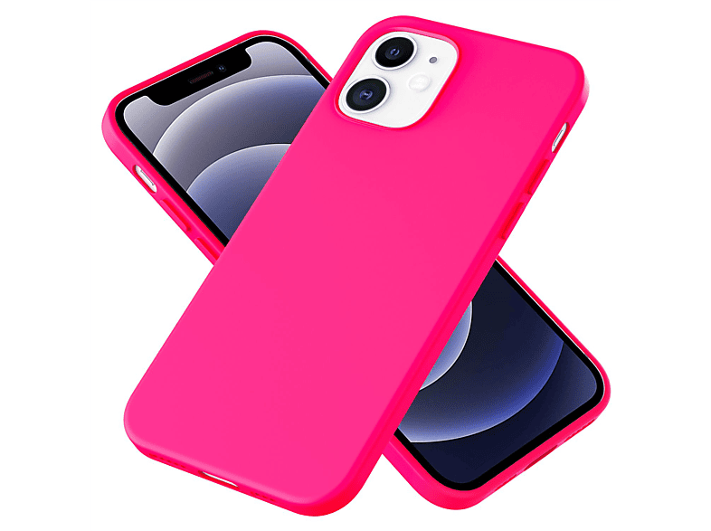 NALIA Silikon Hülle, Backcover, Mini, Pink iPhone Apple, 12