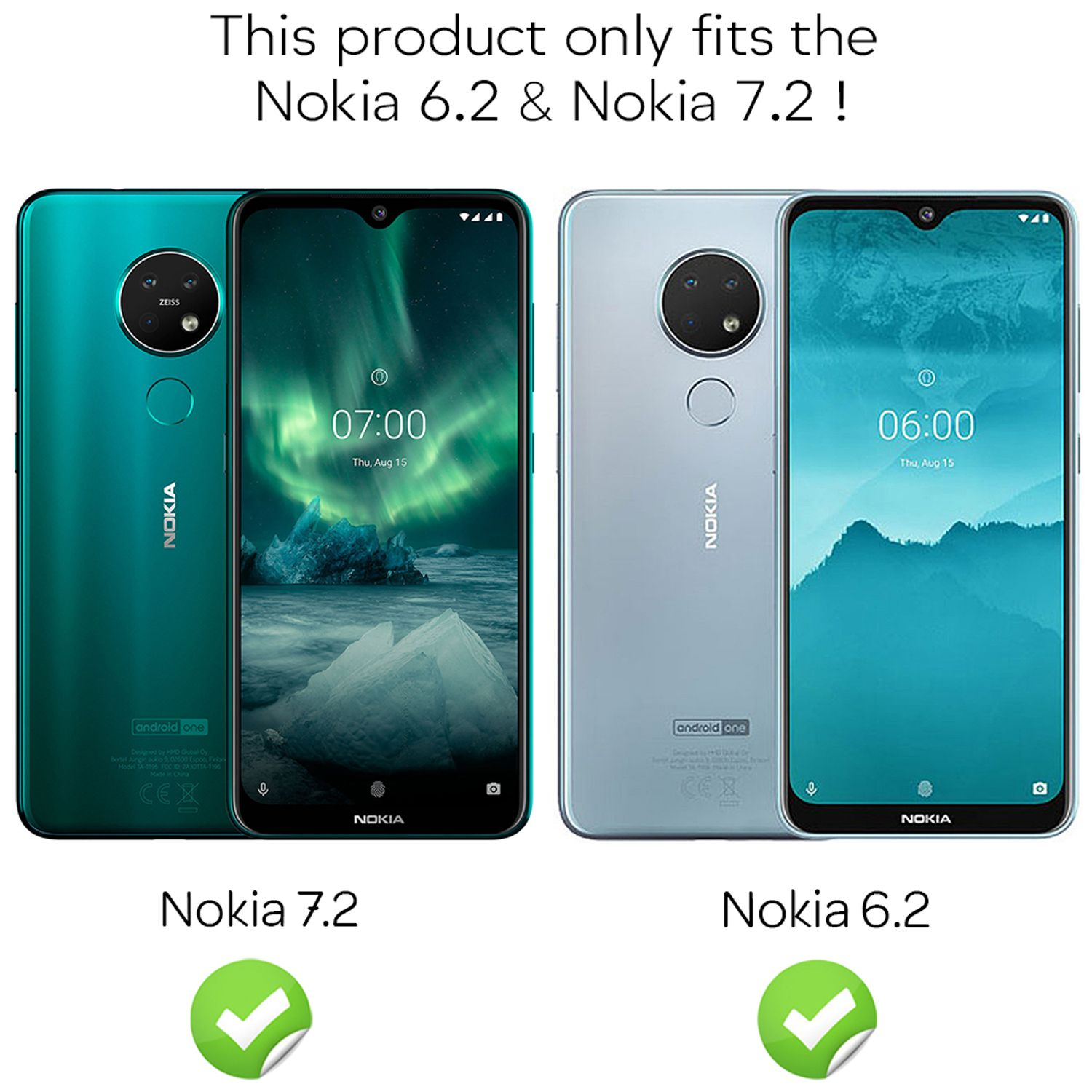 NALIA Carbon-Look Silikon 6.2 Nokia, Hülle, Schwarz 7.2, Backcover