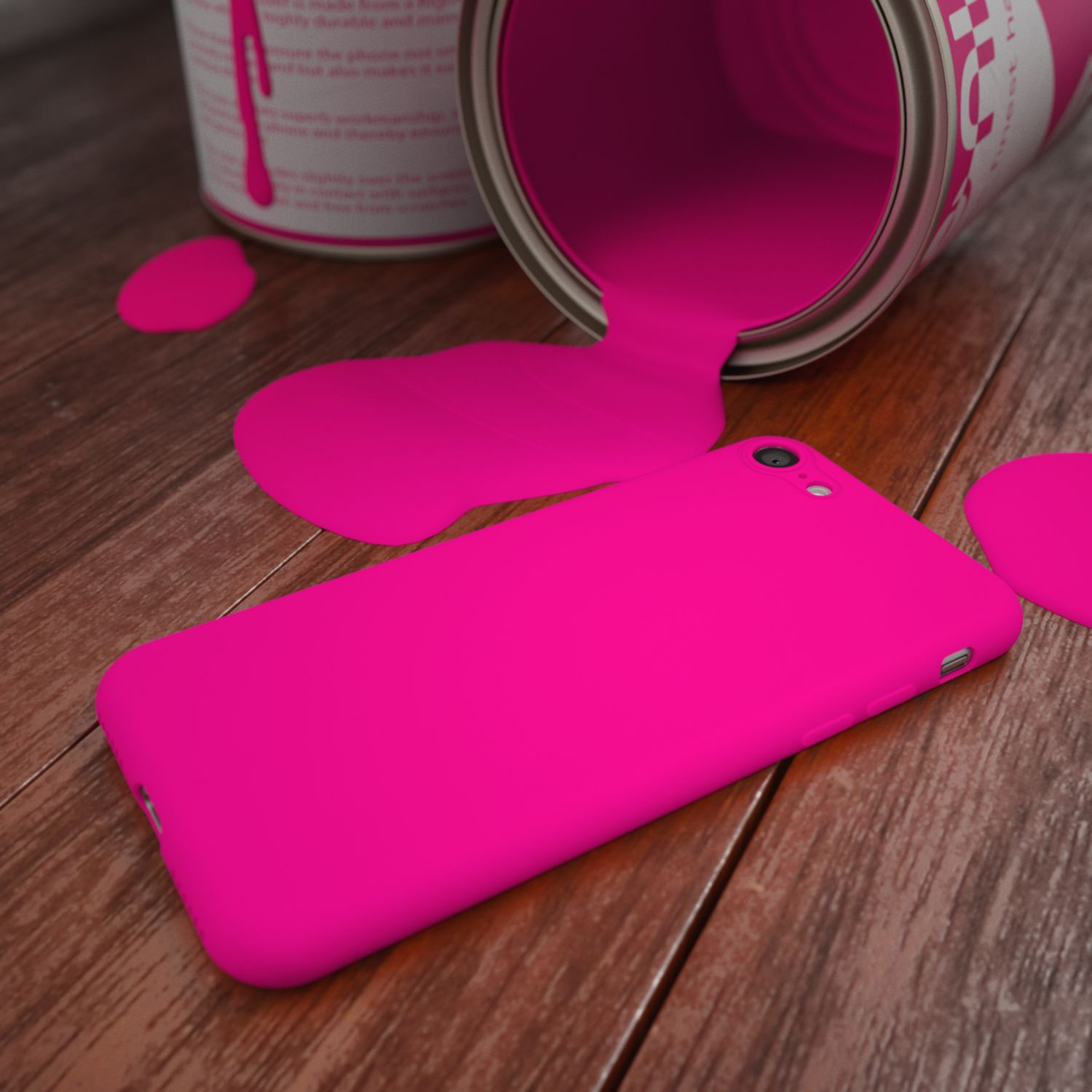 NALIA Neon Silikon Hülle, SE iPhone Apple, Backcover, Pink 7 (2020), iPhone iPhone 8