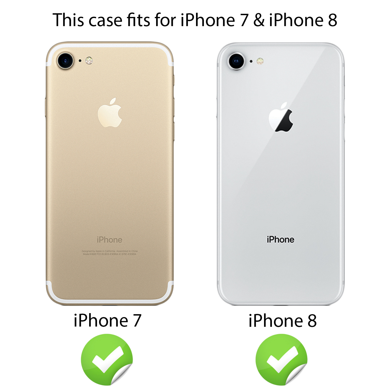 Silikon 8, NALIA iPhone 7 Rosa Apple, Backcover, Hülle, iPhone