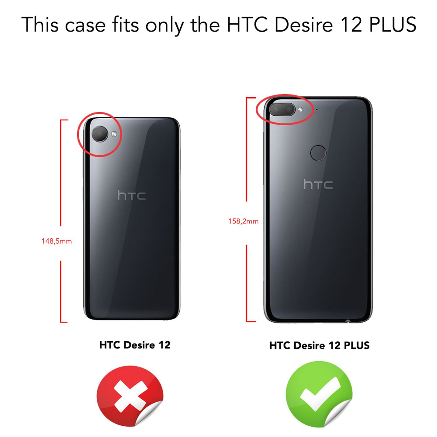 Hülle, NALIA 12 Backcover, Schwarz Carbon-Look HTC, Silikon Plus, Desire