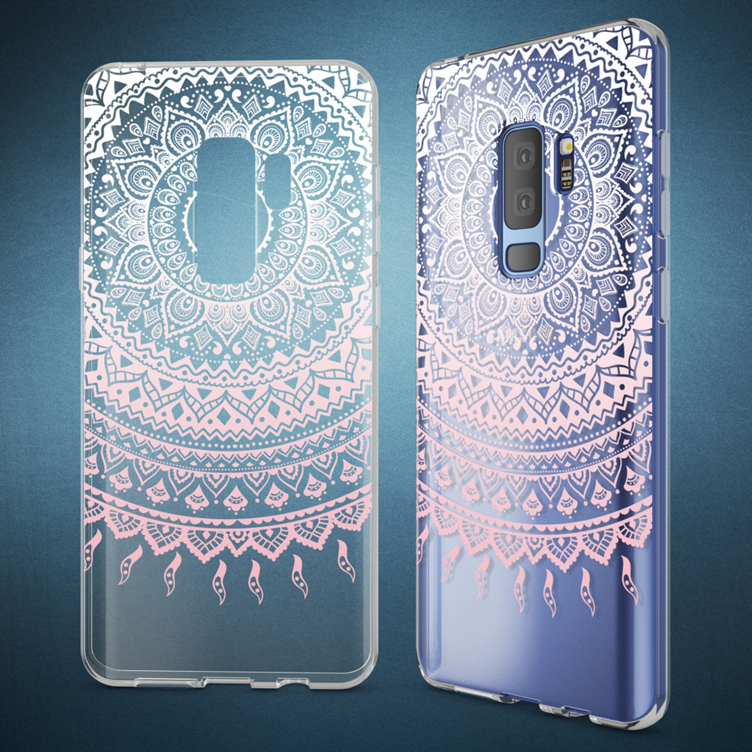 NALIA Motiv S9 Samsung, Galaxy Hülle, Plus, Silikon Mehrfarbig Backcover