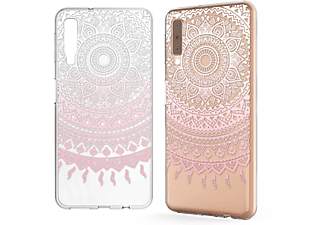 NALIA Motiv Silikon Hülle, Backcover, Samsung, Galaxy A7 (2018), Mehrfarbig