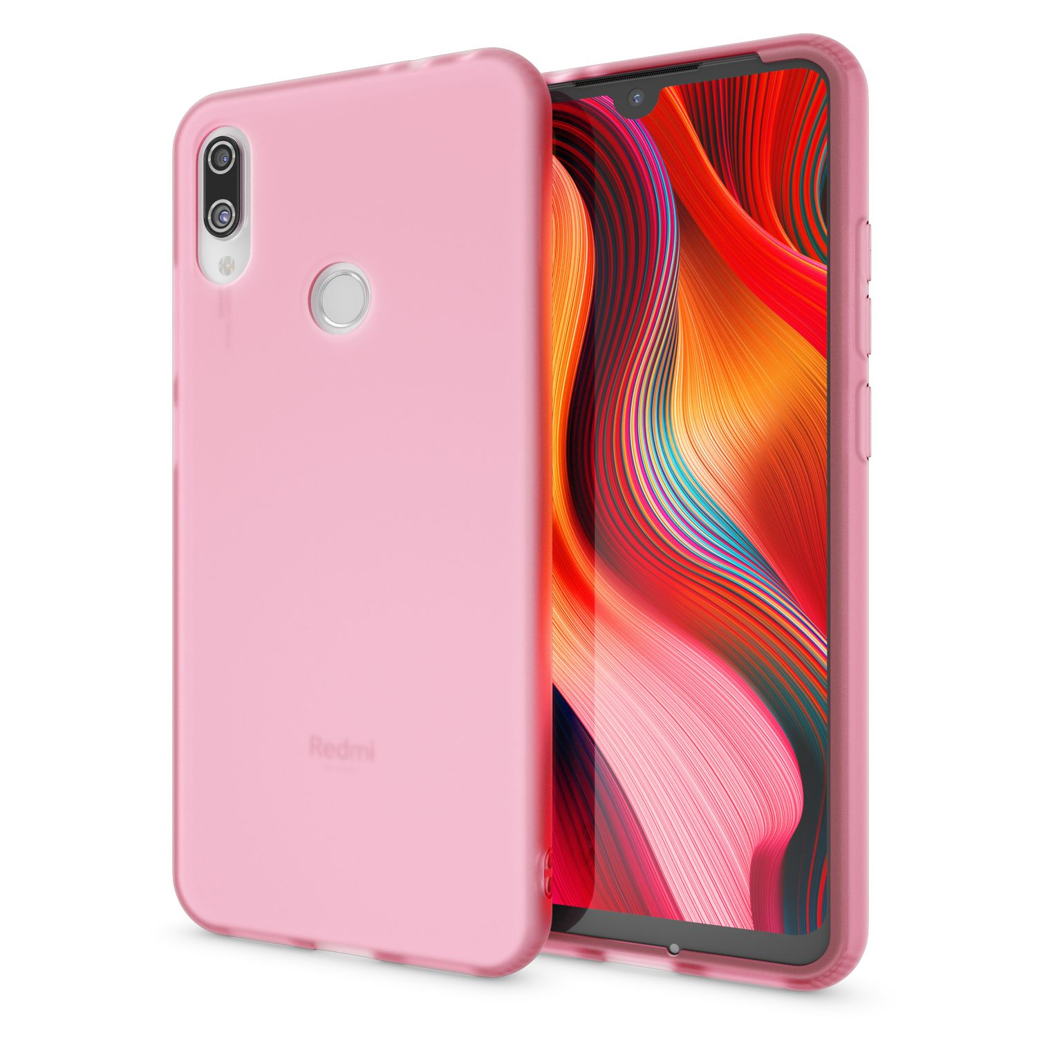 Silikon Hülle, Redmi NALIA Backcover, Semi-Transparente 7, Rosa Xiaomi, Note