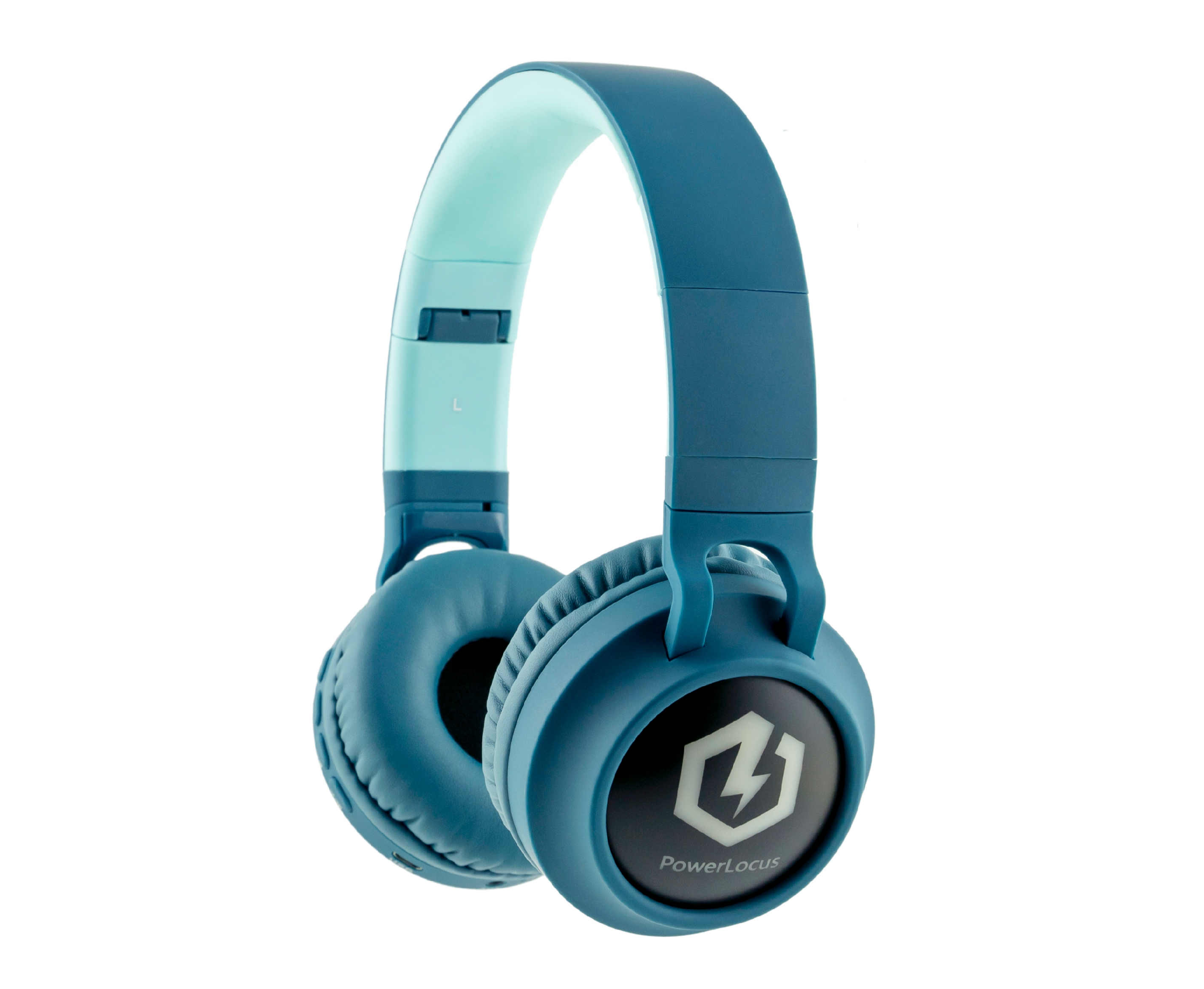 Over-ear Kopfhörer für N Blau Bluetooth Ohren POWERLOCUS Kinder, Buddy