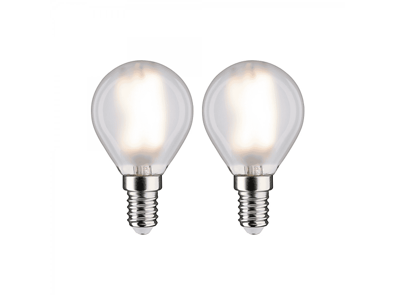 LED Tropfen Watt PAULMANN E14 2er Leuchtmittel lm Warmweiß 4,5 470 LICHT Fil