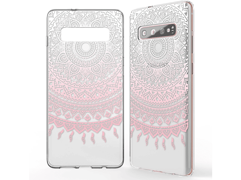 S10 Plus, Mehrfarbig Silikon Backcover, Motiv NALIA Hülle, Galaxy Samsung,