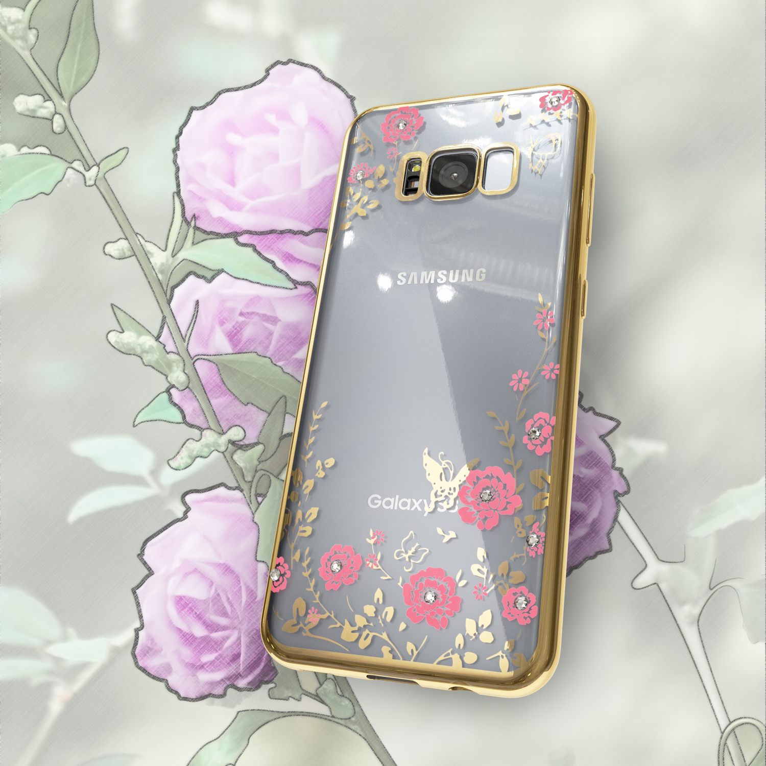 NALIA Hülle, Backcover, Plus, Galaxy Gold S8 Samsung