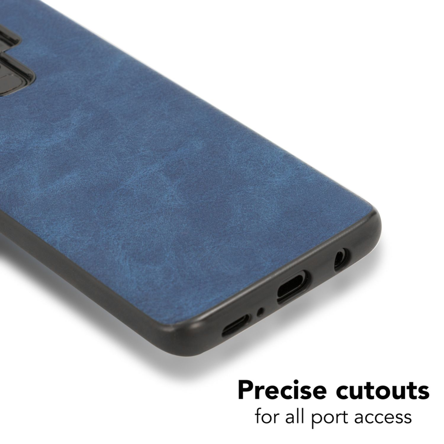 Blau Plus, NALIA Backcover, S9 Samsung, Galaxy Hülle, Kunstleder