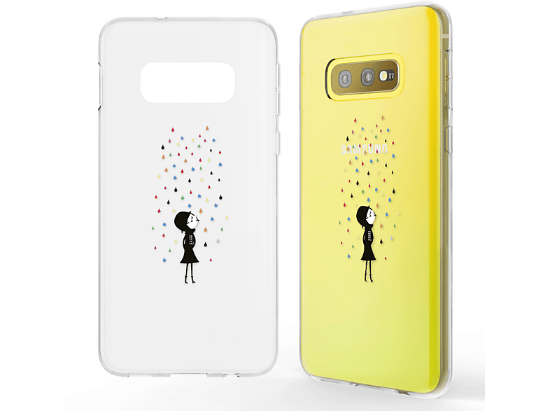NALIA Motiv Silikon Hülle, Mehrfarbig Backcover, Galaxy S10e, Samsung