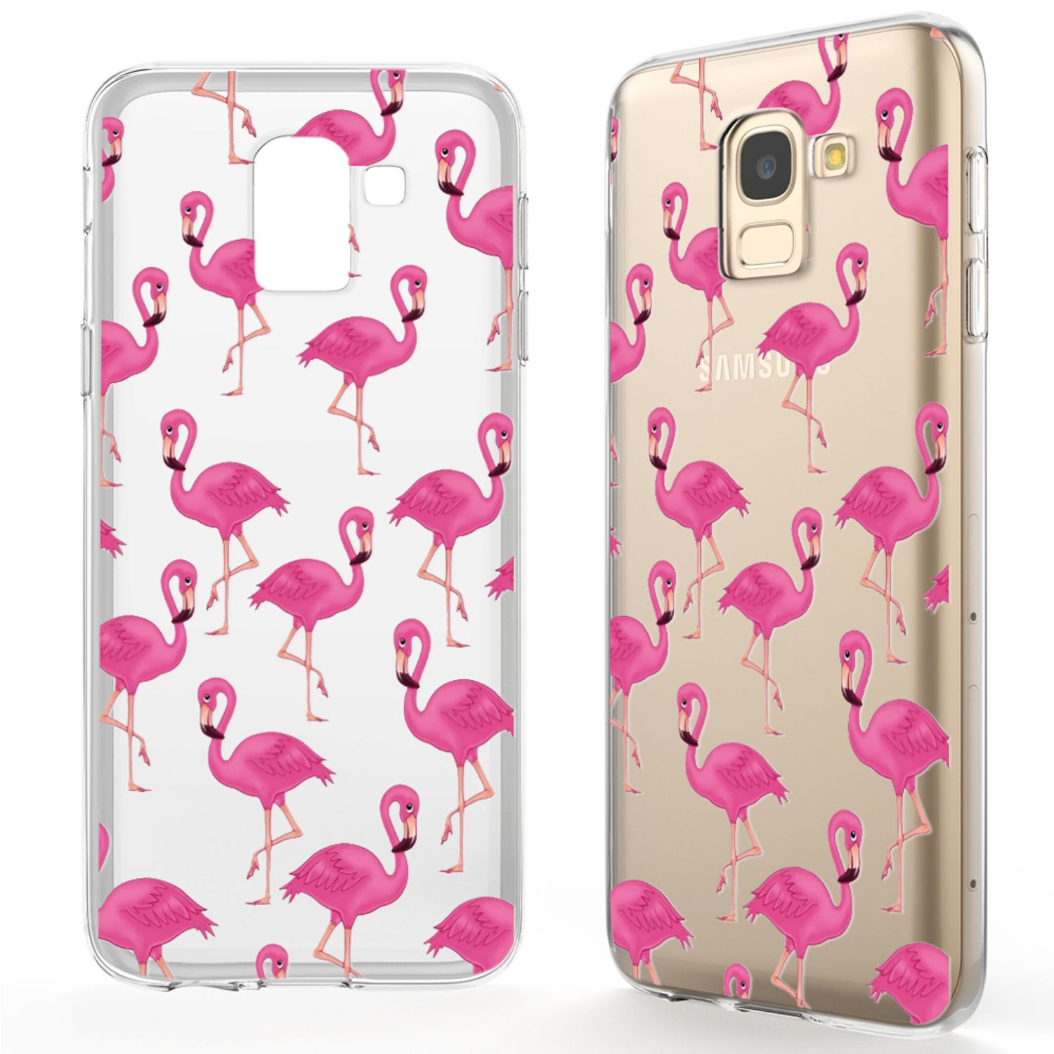 NALIA Motiv Silikon Samsung, Galaxy Backcover, J6, Hülle, Mehrfarbig