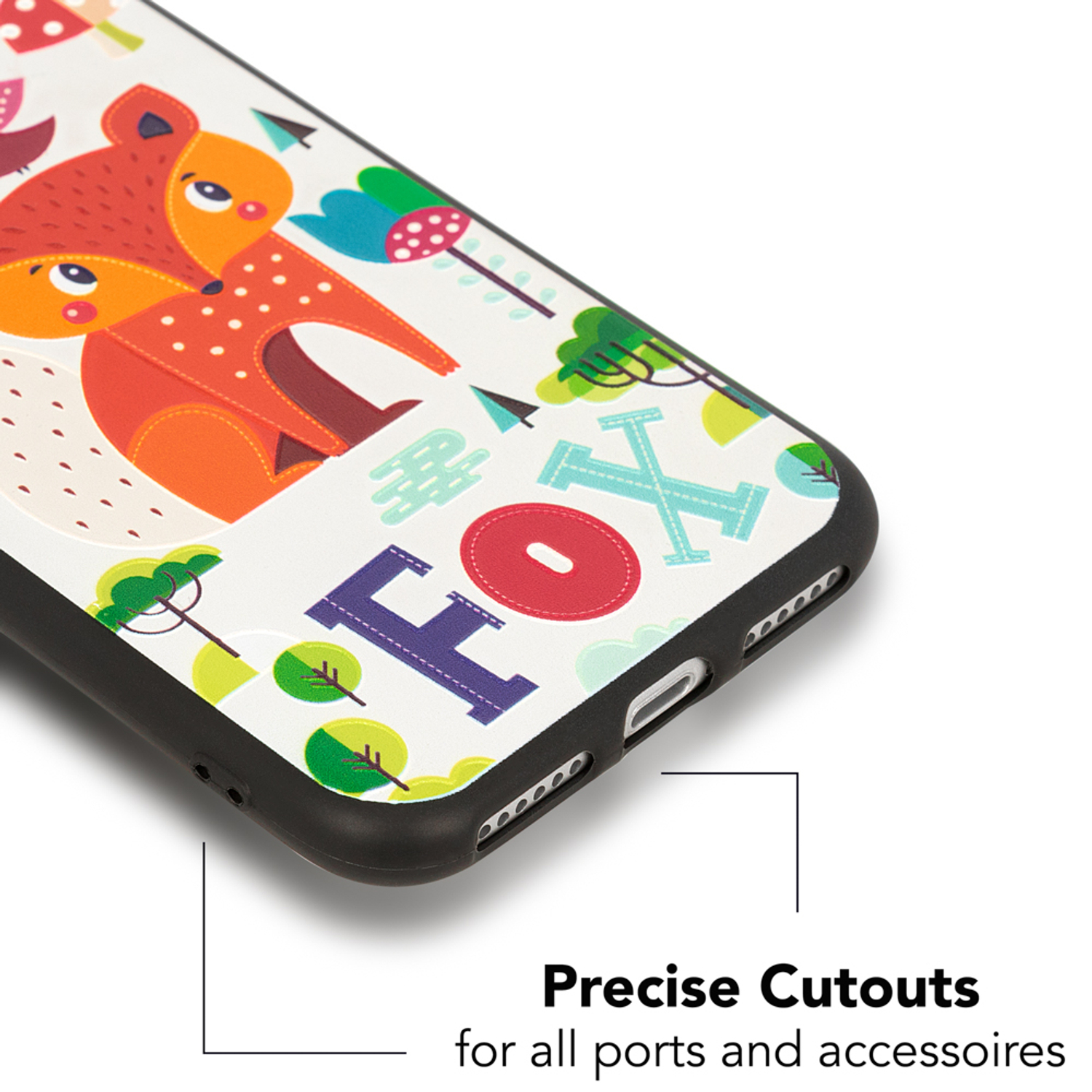 Hülle, Mehrfarbig Backcover, iPhone 7 NALIA Silikon iPhone Apple, Motiv iPhone (2020), 8 SE