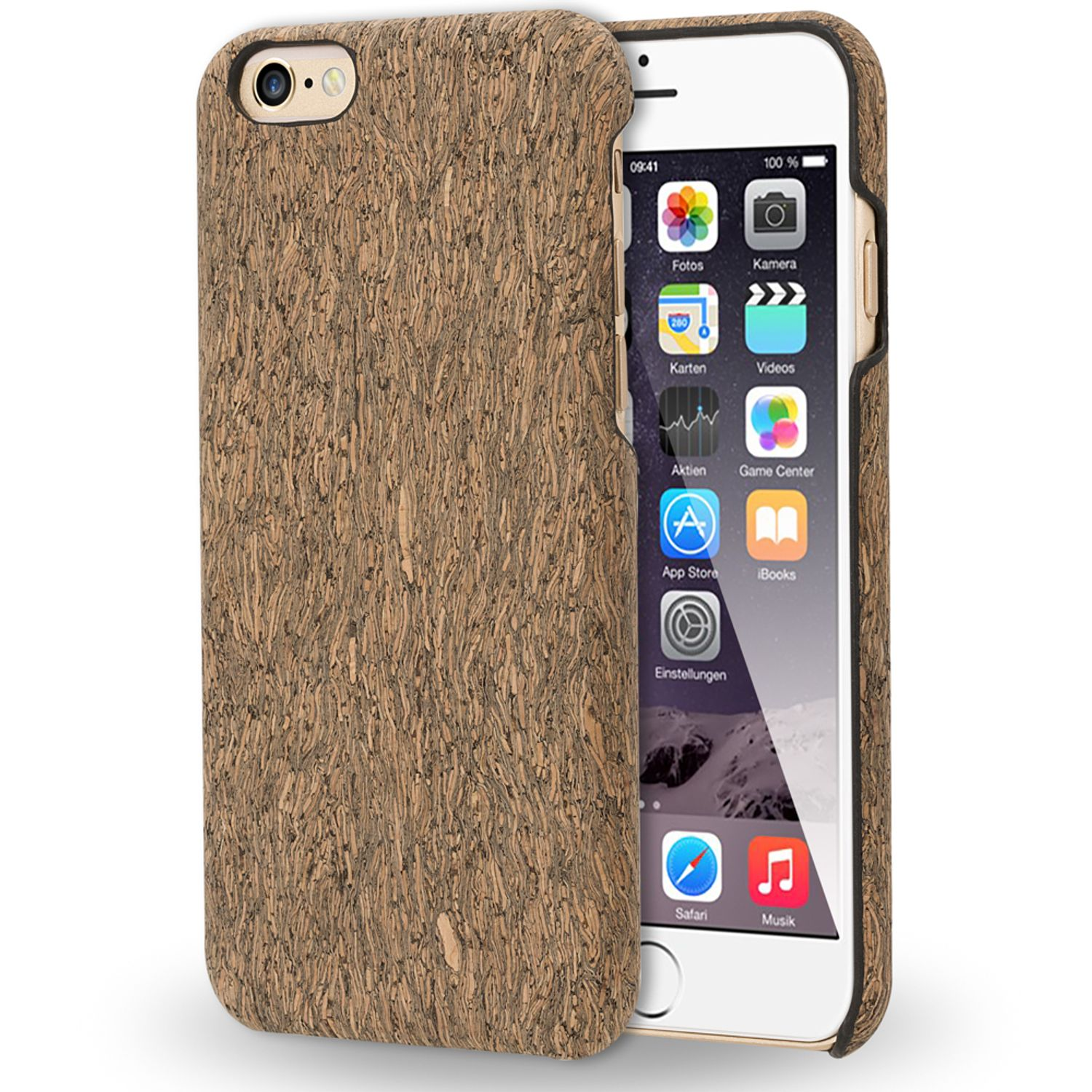 iPhone 6s, Kork Hülle, 6 Apple, iPhone Backcover, Braun NALIA