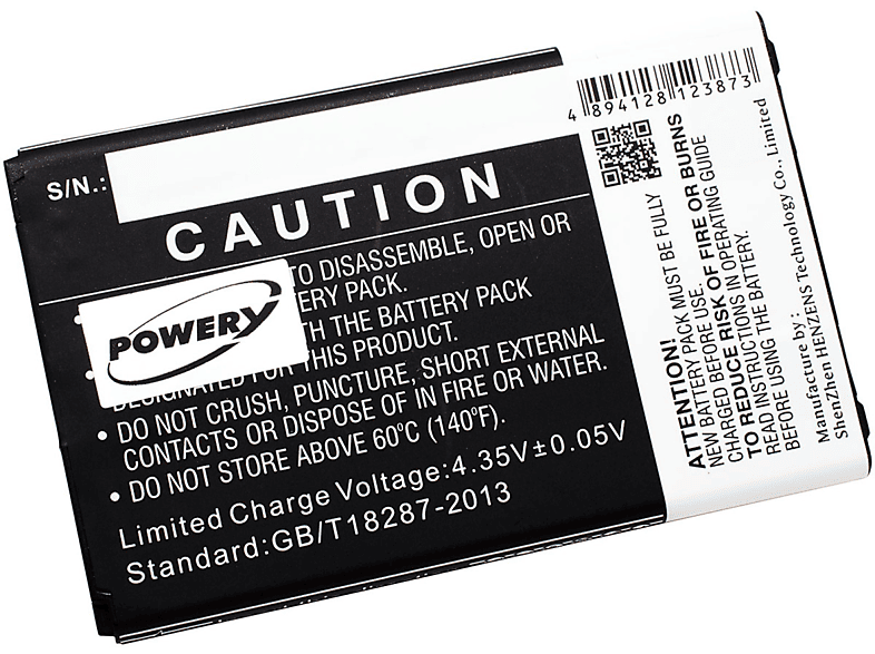 2300mAh LG Akku, 3.8 Volt, für POWERY Li-Ion K10 Akku