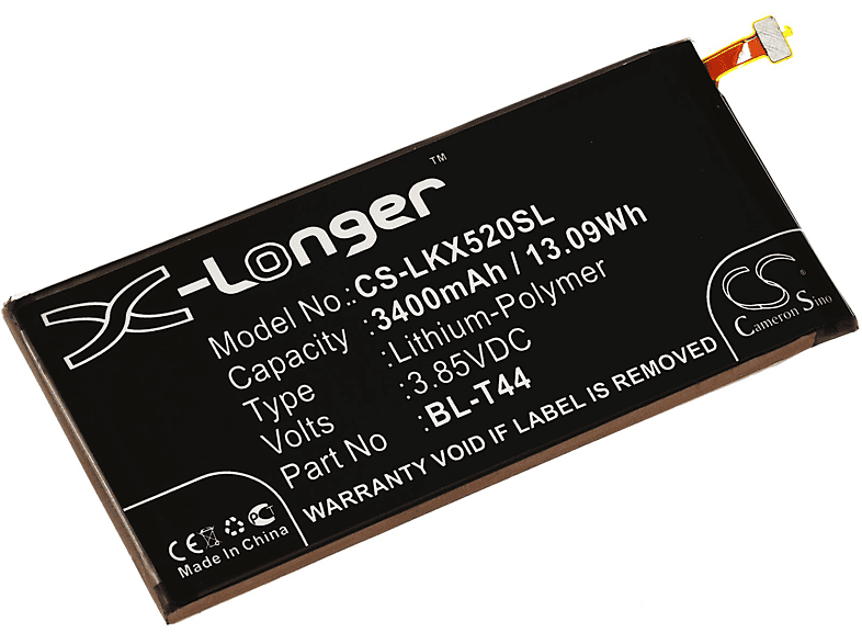 POWERY Akku für LG Q60 Li-Polymer Akku, 3.85 Volt, 3400mAh