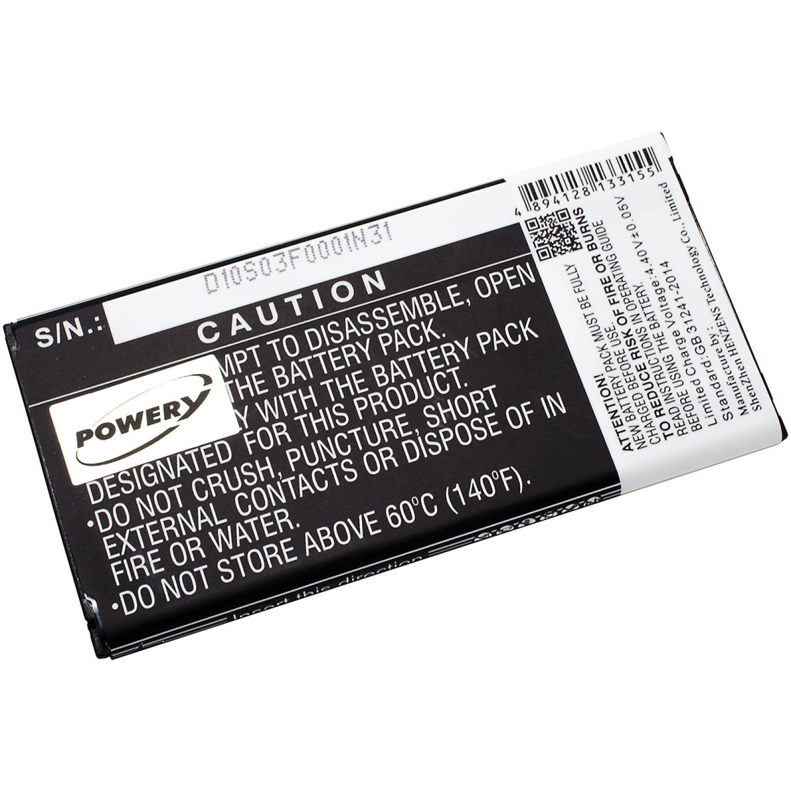 POWERY Akku für Samsung SM-G390F Akku, 3.85 Li-Ion Volt, 2800mAh