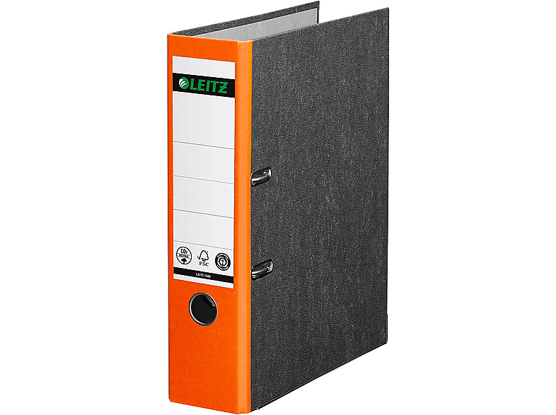 LEITZ Qualitäts-Ordner breit 180° Aktenordner, Rücken orange