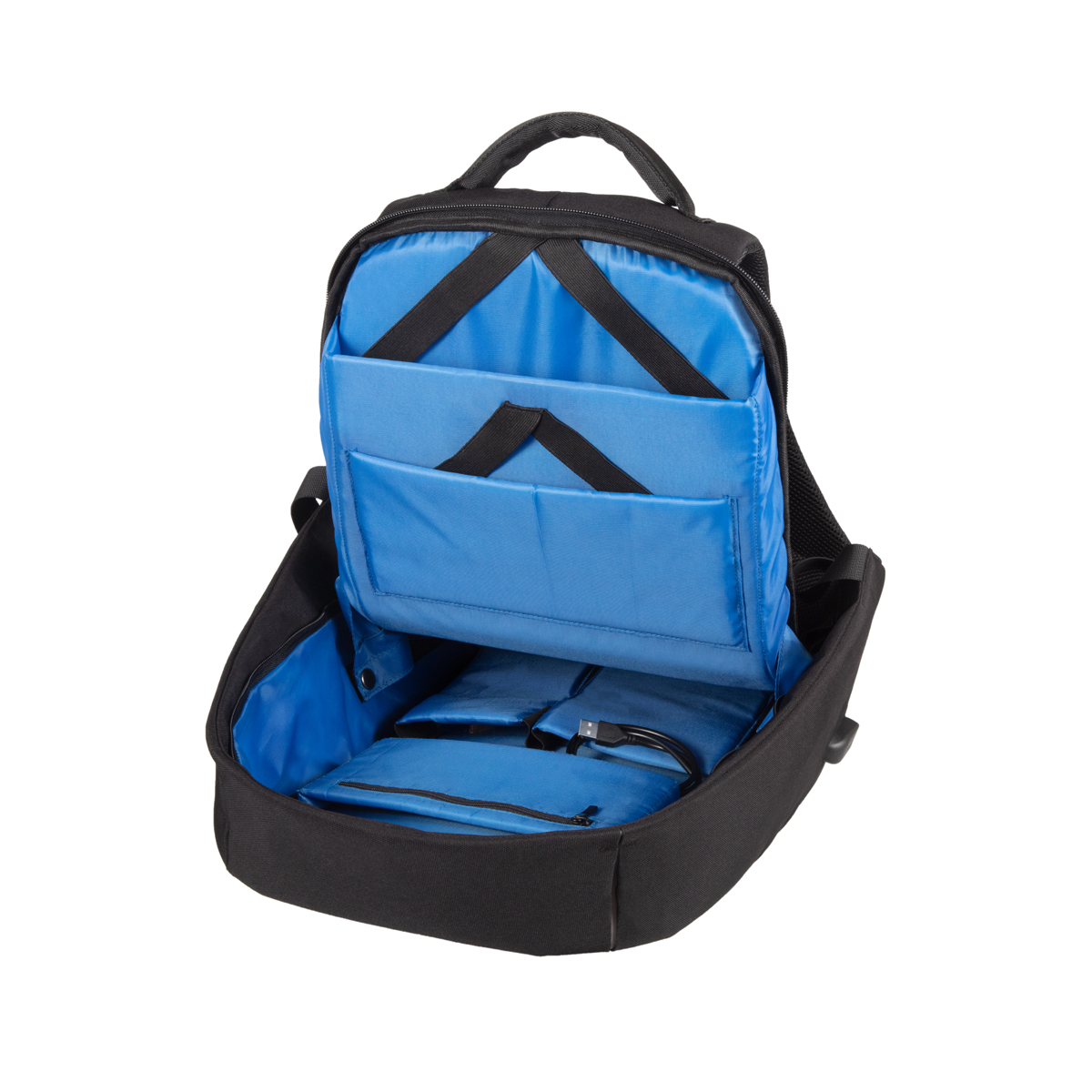 Rucksack recyceltes Universal PET, LIGHTPAK für schwarz RPET Notebookrucksack Backpack