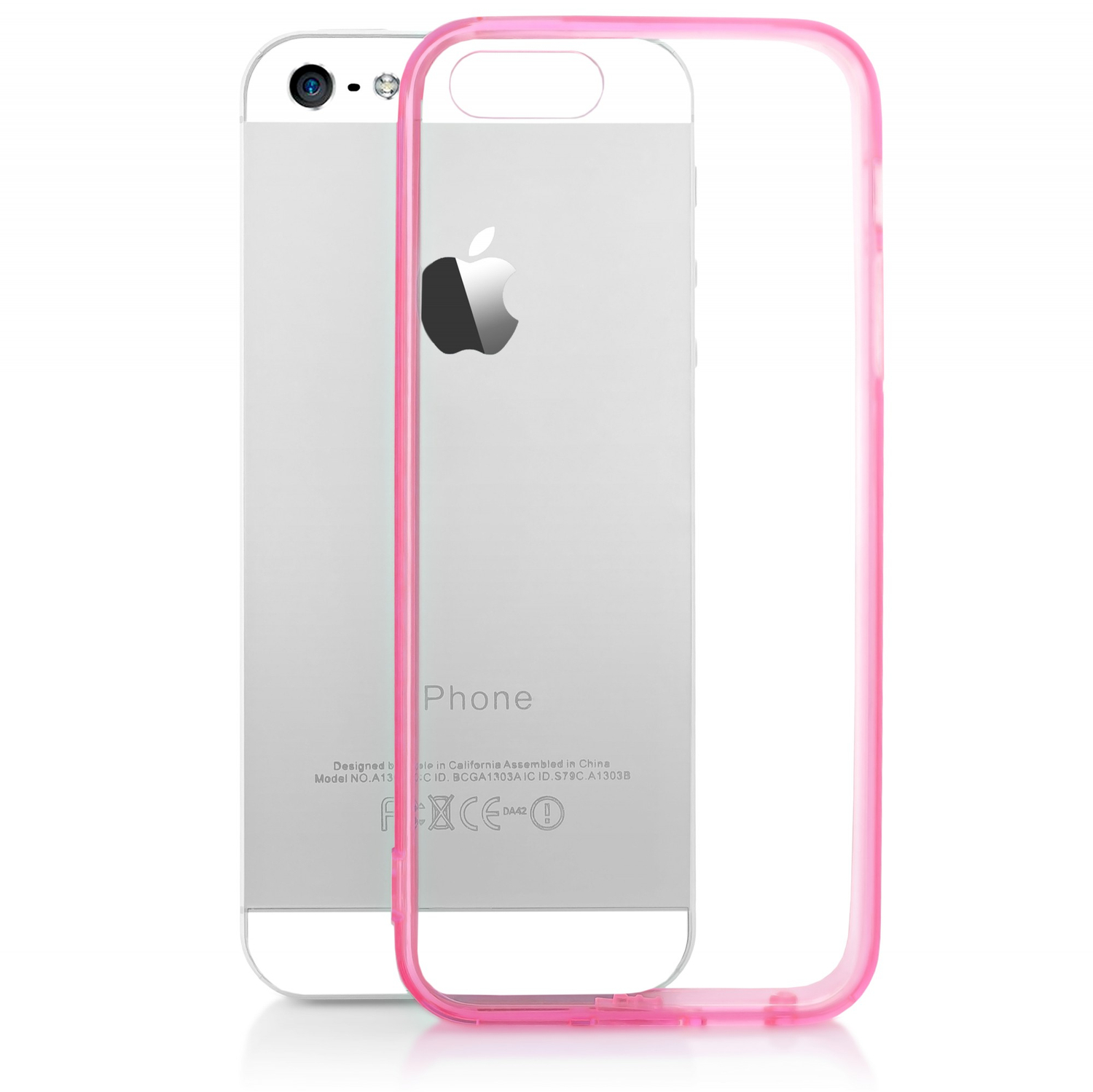 NALIA Hülle, Backcover, Apple, iPhone 5 iPhone Generation) Pink iPhone Klare 5s, SE (1.