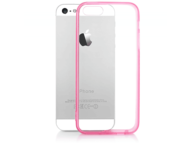 NALIA Klare Hülle, Backcover, Apple, iPhone SE (1. Generation) iPhone 5 iPhone 5s, Pink