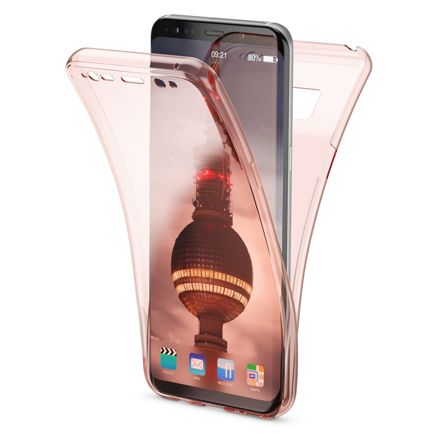 NALIA Klare 360 Grad Samsung, Galaxy verfügbar Nicht Backcover, Silikon Hülle, S8