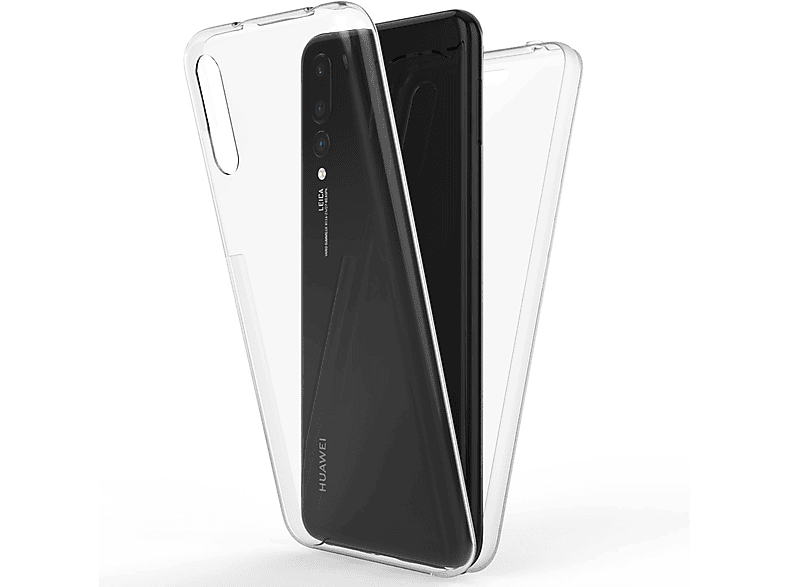 NALIA Klare Transparent Hülle, 360 Pro, Grad Huawei, P20 Backcover,