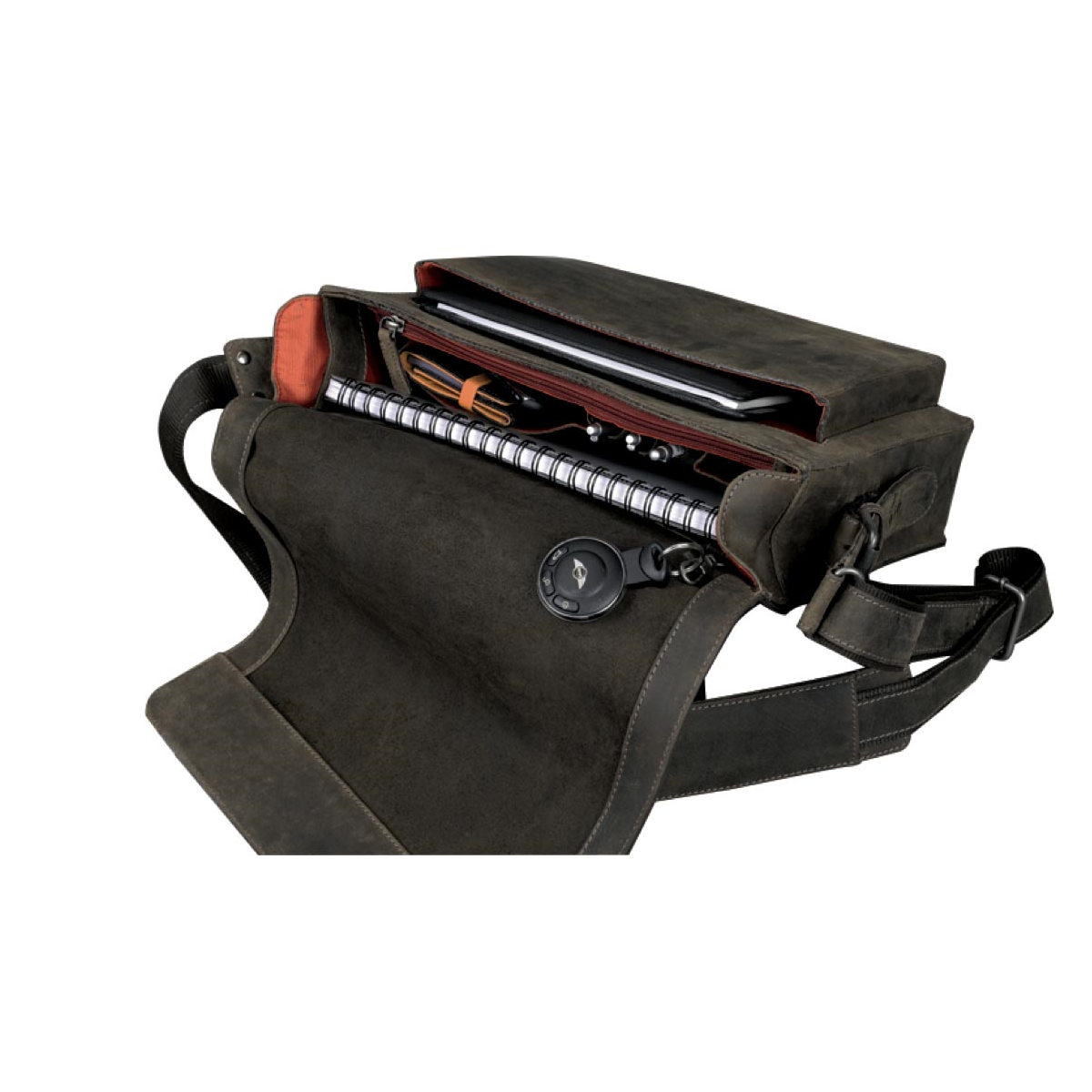 PRIDE & SOUL Leather Shoulder Bag Unisex, 47137 braun, CANDY