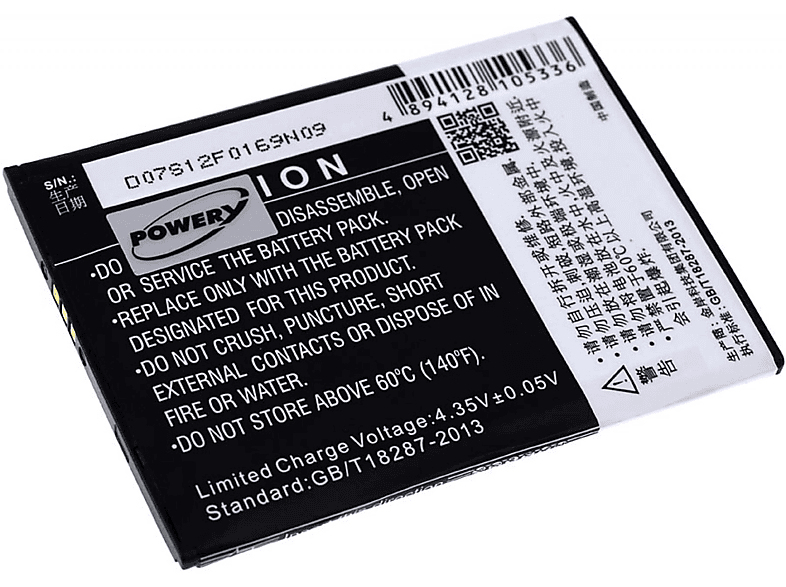 Li-Polymer 2700mAh 3.8 Volt, Akku 3X für Akku, Zopo POWERY