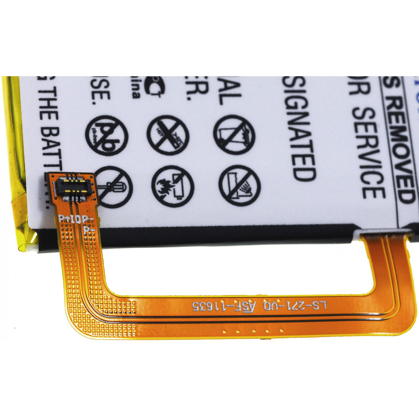 POWERY Lite SIM ZTE 3.8 Akku, Dual Akku Volt, 2500mAh V7 für Li-Polymer