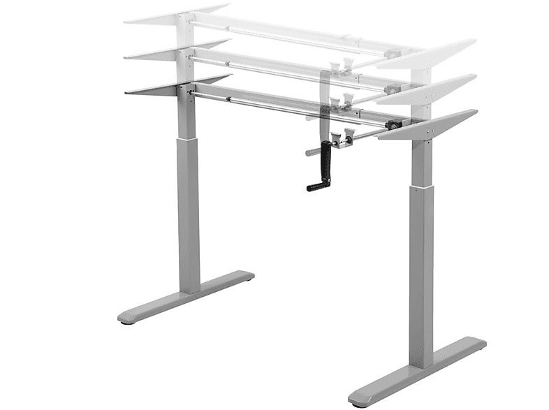 Höhenverstellbare Tischgestell mit Schreibtisch-Füße HOKO Handkurbel