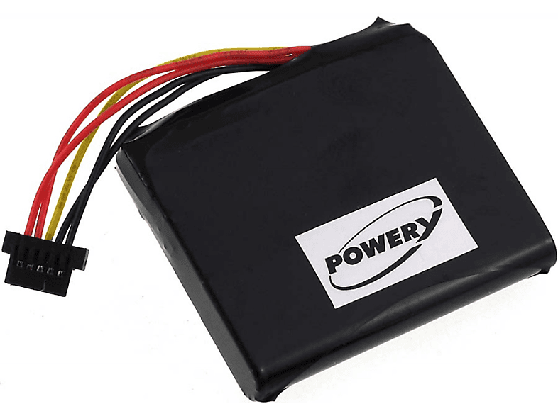 POWERY Akku für TomTom 4EJ51 Li-Ion Akku, 3.7 Volt, 1000mAh