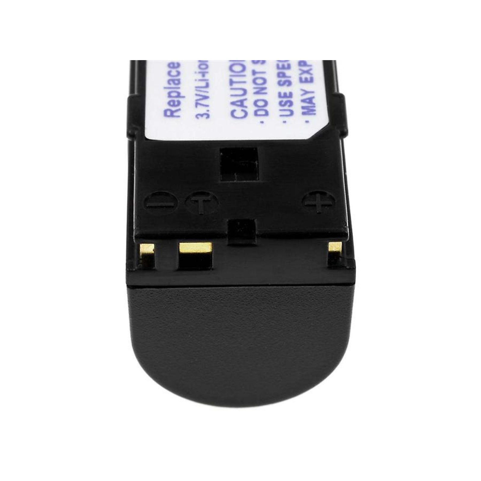 Primer plano del extremo conector de una batería.