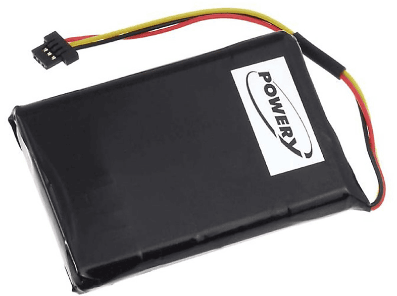 POWERY Akku für TomTom Typ 6027A0106801 Li-Ion GPS Akkus, 3.7 Volt, 1100mAh