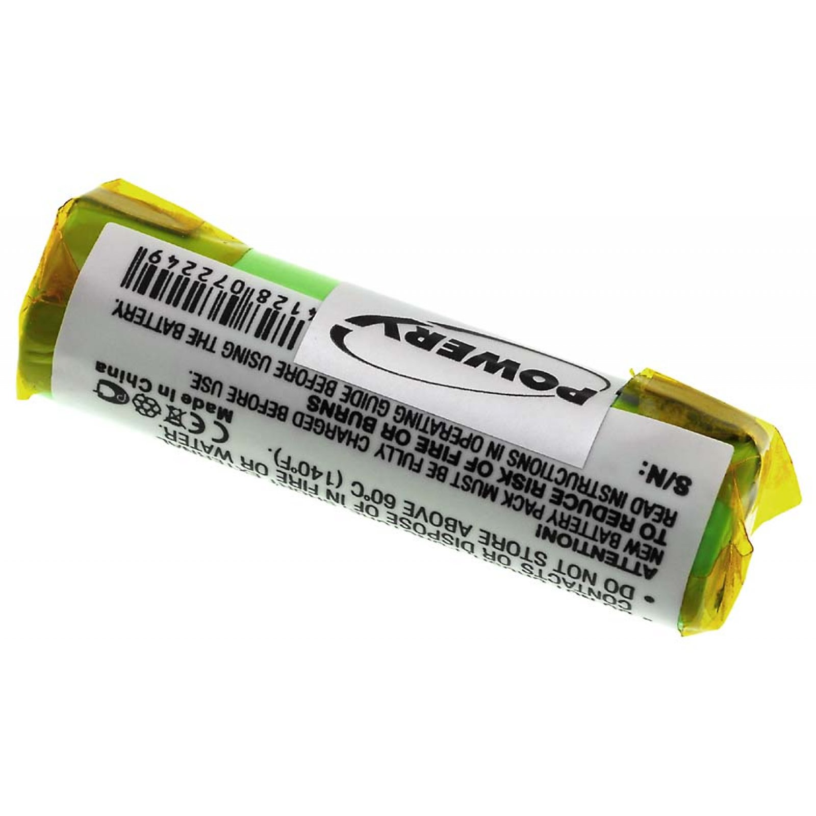 POWERY Akku für Philips AkkuHQC281 Akku, 2000mAh Volt, NiMH 1.2