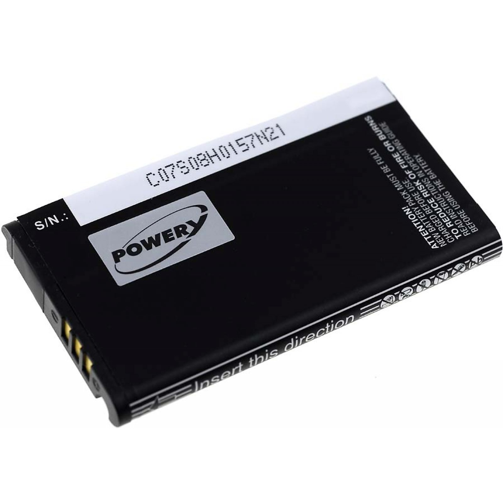 POWERY Akku für Nintendo Typ 1800mAh Li-Ion 3.7 Volt, Akku, SPR-001