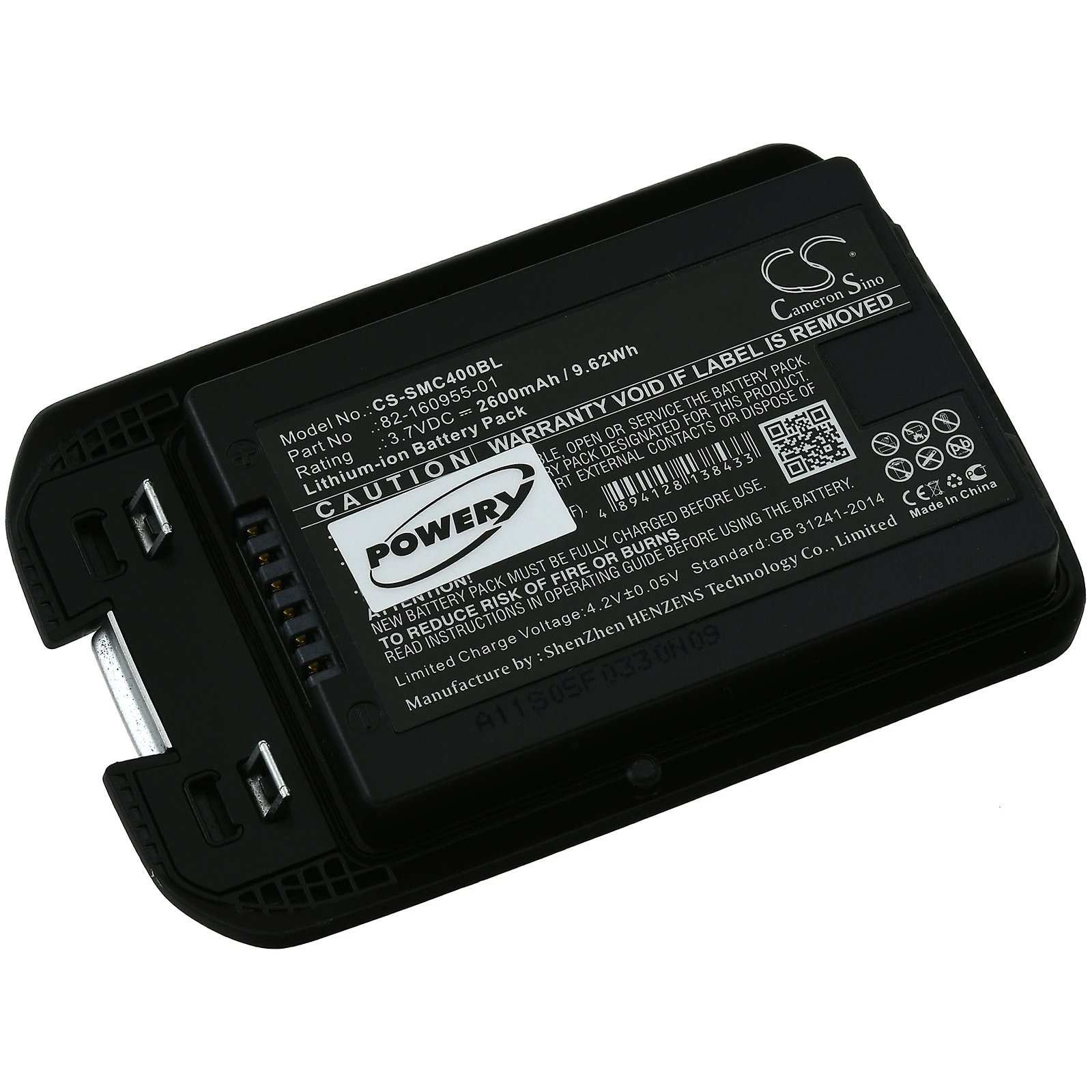 2600mAh 3.7 Akku, POWERY für Motorola Akku MC40 Volt, Li-Ion